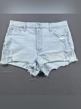 GAP 1969 Women’s 3" Denim Shorts, Light Wash High Rise Stretch, Size 33